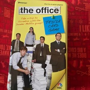 The Office trivia card game. New. Comes in metal tin. 2 to 4 players.